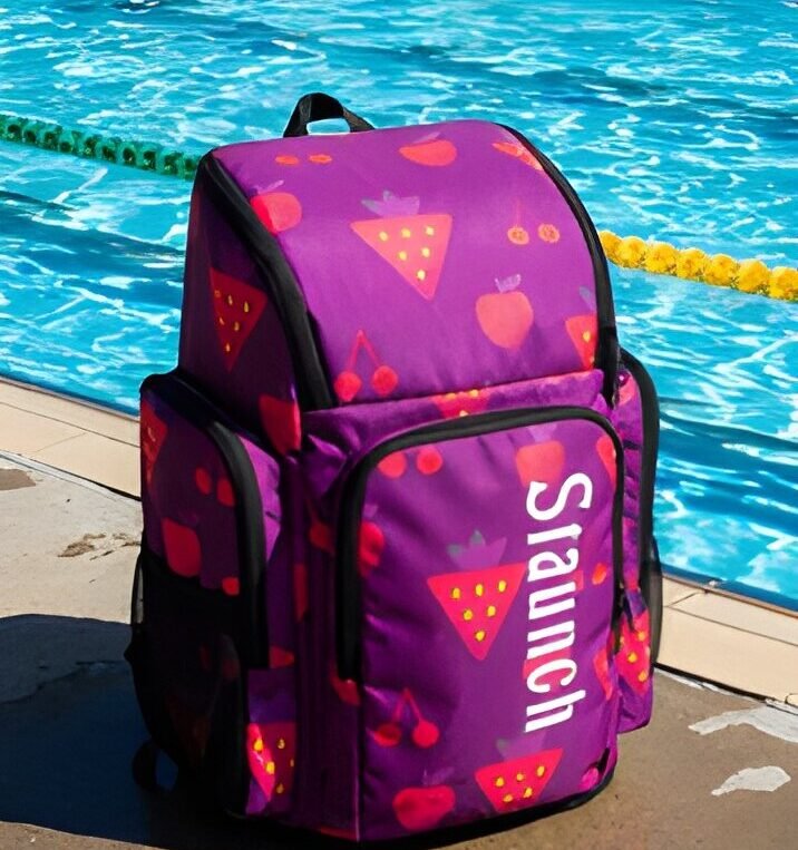Pro Custom Purple Strawberries Backpack