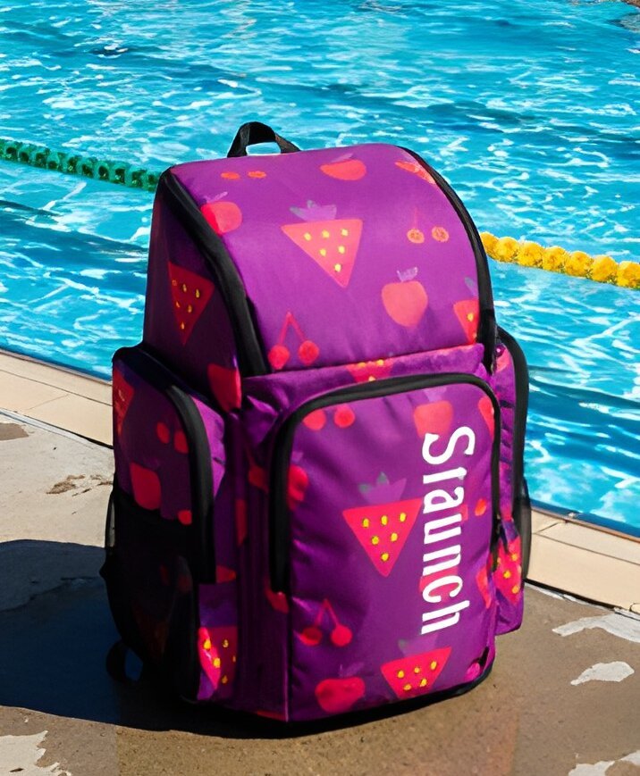 Pro Custom Purple Strawberries Backpack