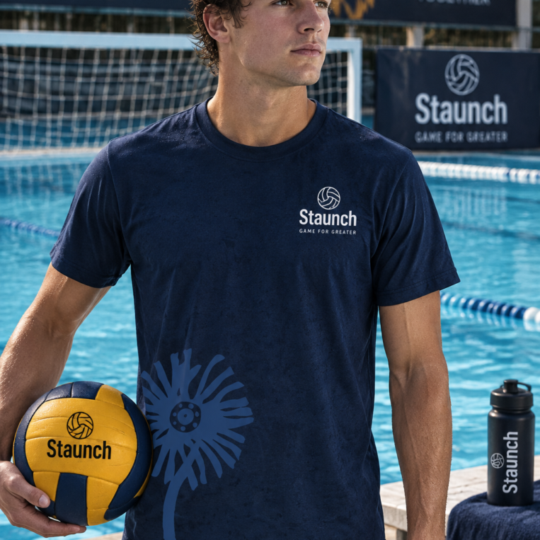 Navy Big Daisy T-shirt